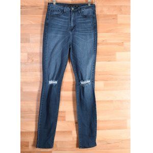 Hidden skinny distressed dark wash waist size 28 jeans
